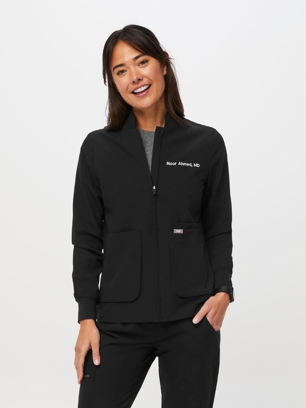 Women's Figa Sebina Scrub Jacket In Black Size M